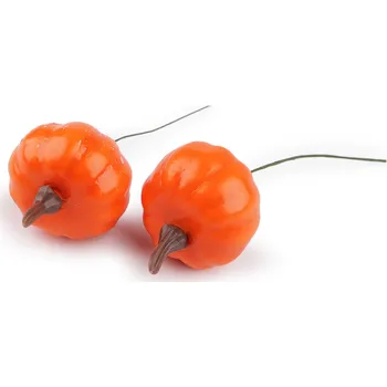 umělá květina Umělé dýně, barva 1 oranžová s drátkem
