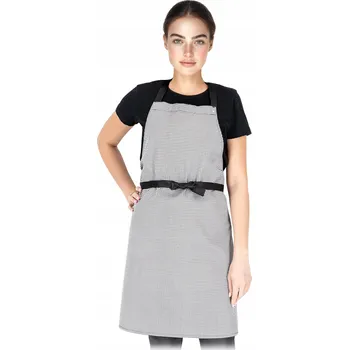 Kuchyňská zástěra Dámská kuchyňská zástěra s regulací na krku UNIVERZÁLNÍ PEPITTO vel. 70x80 cm