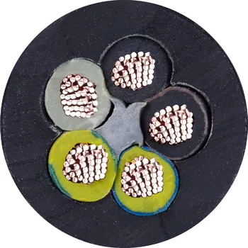 elektrický kabel Kabel OnPD 5x2,5mm H07RN-F kulatý ohebný černý gumový kabel OW ELPAR 1 METR