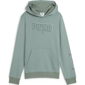 Chlapecká mikina Dětská Mikina PUMA ESS LOGO LAB EXECUTION HOODIE TR B 68578930 – Zelená 176