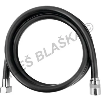 Sprchová hadice Sprchová hadice plastová (hadička ke sprše) 1/2"x1/2", s kónusem, 150cm - ČERNÁ 82306