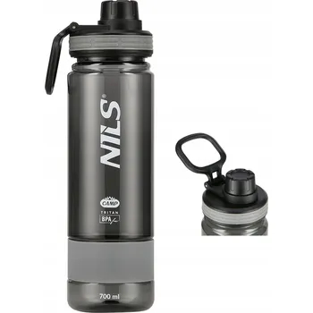 Láhev Nils Camp Tritan 700 ml Lahev Na Pití Sportovní Šedá na kolo Gym