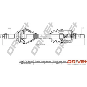 Poloosa kola Hnací hřídel Dr!ve+ DP2110.10.0262