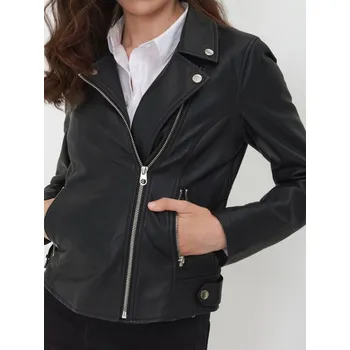 Dámský kabát Sinsay - Bunda biker - sříbrná - 2962G-SLV - 2962G-SLV-XS