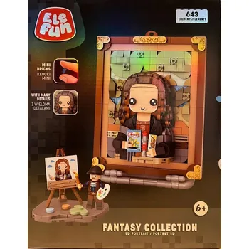 ostatní stavebnice Stavebnice Elefun 3D Portrét Fantasy collection 643 dílů