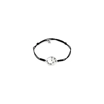 Náramek Český granát - Shamballa náramek stříbrný Znamení Vodnář s českými granáty v dárkovém balení - délka 0ccm