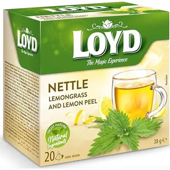 Čaj Loyd Kopřiva s Citronem 20 x 1,9 g
