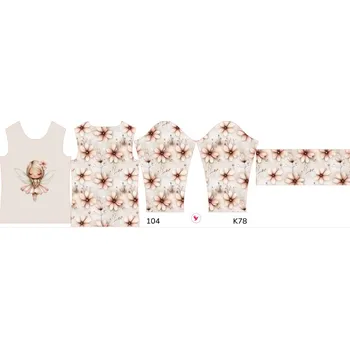 Panel na dětský termo rolák 104 květinová víla