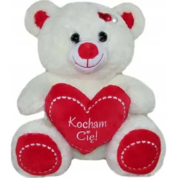 plyšák Plyšák Medvídek s nápis MILUJI TĚ Valentýn 40 cm