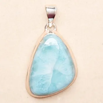 Přívěsek Larimar přívěsek stříbro Ag 925 LOT433 2,9 cm, 10,3 g
