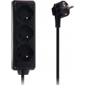 Napájecí kabel Prodlužovací Kabel přívod Libox 1,5 m, 3 ks, černý