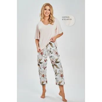 Pánské pyžamo 3535 APHRODITE DÁMSKÉ PYŽAMO S-XL Béžová S