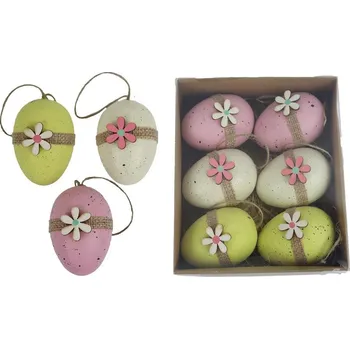 Velikonoční dekorace Velikonoční vajíčka, 6 ks X5610