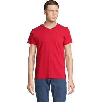 Pánské tričko REGENT V V-NECK T-SHIRT - RedXL