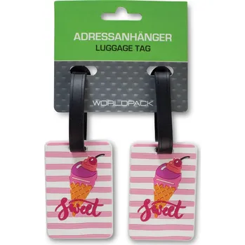 Příslušenství k zavazadlu Jmenovky 2ks na zavadlo WORLDPACK Zmrzliny