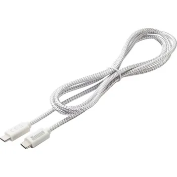 Dehner Elektronik Kabel USB-C USB 2.0 USB-C ® zástrčka 1.5 m bílá Power cable (USB-C to USB-C)