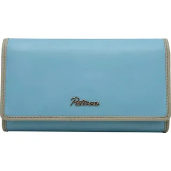 Peněženka Peterson Kožená dámská peněženka PTN KA-24 Sky Blue v krabičce RFID