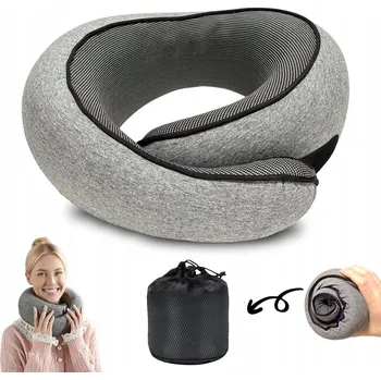 Polštář CESTOVNÍ POLŠTÁŘ NA SPANÍ, PODPĚRKA KRKU DO AUTA, DO LETADLA