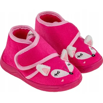 Dívčí bačkory Dívčí papuče liška fuchsiové BBS Shoes, vel. 24