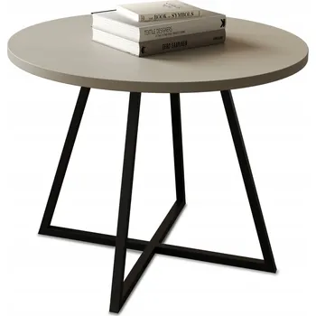 Konferenční stolek Konferenční stolek KASZMIR Kulatý JAPANDI BOHO do obývacího pokoje VERSO 50 cm