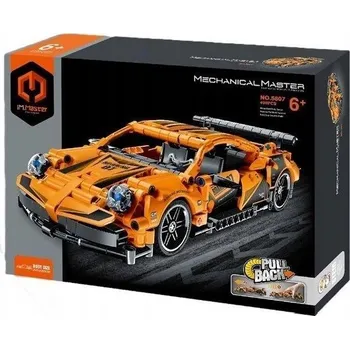 ostatní stavebnice 040196 STAVEBNÍ STAVEBNICE MECHANICKÉHO MASTER ORANŽOVÉ AUTO 490 DÍLŮ