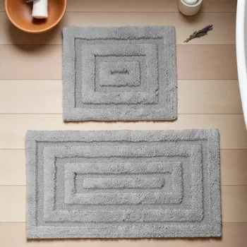 Koberec Sada koupelnových koberečků BOSTON 13 šedá