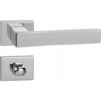 Dveřní kování Vnitřní klika Si apre Krátká, Čtvercová rozeta, Klika se zámkem WC