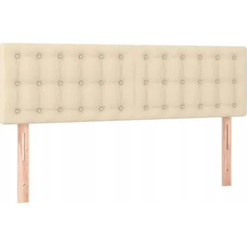 Krémové čelo postele 144 x 5 x 78/88 cm, nastavitelná výška