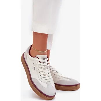 Dámské tenisky Dámské kožené sneakers Daniel Lopez Just Dare – bílo-šedé Velikost: 36