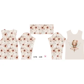 Panel na dětský termo rolák 128 květinová víla