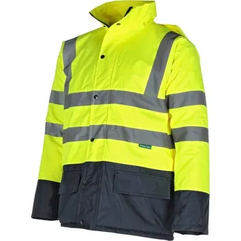 Bunda zateplená výstražná FLASH, XXXL, žlutá, STALCO