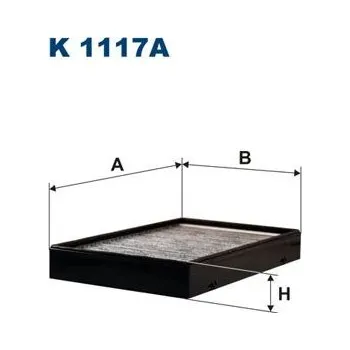Ventilátor topení a klimatizace Filtr, vzduch v interiéru FILTRON K 1117A