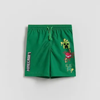 Chlapecké spodní prádlo Reserved - Koupací šortky Minecraft - tmavě zelená - 646IA-79X - 646IA-79X-U13