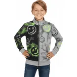 CHLAPECKÁ MIKINA NA ZIP ZATEPLENÁ NOVINKA Barva: Šedá, Velikost: 140