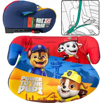 Autosedačka Tlapková patrola ISOFIX podsedák do auta pro děti 22-36 kg, 125-150 cm