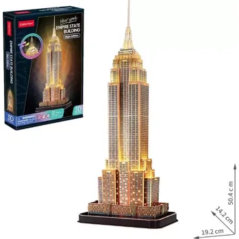 3D puzzle CubicFun 3D puzzle Empire State Building LED 37 ks