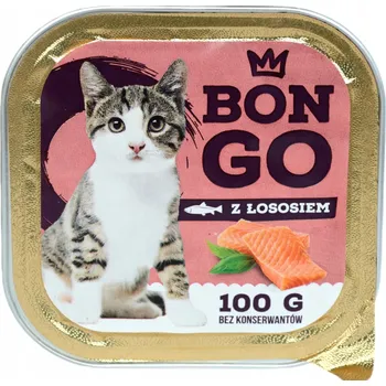 Krmivo pro kočku BONGO paštika s lososem pro kočky 100g