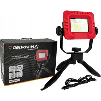 Akumulátorový reflektor 6W halogen přenosný IP54 LED pracovní světlo