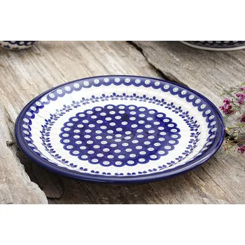 Talíř Dezertní talíř Bolesławiec 19,5 cm - dek. 166A