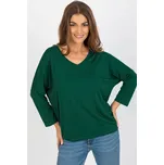 RELEVANCE Tričko s dlouhým rukávem tmavě zelené Velikost: UNI