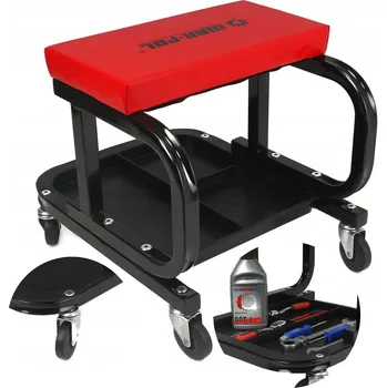 DÍLENSKÁ STOLIČKA TABURET ŠIROKÉ SEDADLO KOLEČKA