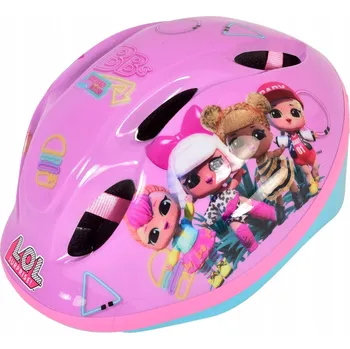 Cyklistická přilba SPORTOVNÍ OCHRANNÁ CYKLISTICKÁ PŘILBA PRO DÍVKU LOL SURPRISE 52-56