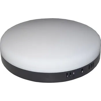 Podhledové světlo LED 32W, prům.225mm, 3000K, 230V, přisazené černé