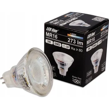 Žárovka LED žárovka reflektor MR16 3W Neutrální LEDline