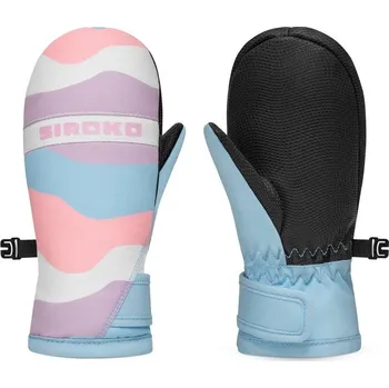 Rukavice SIROKO Dětské zimní palčáky na snowboard a lyže Mermaid 10 LET VÍCEBAREVNÁ