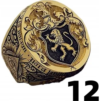 Prsten Pánský prsten s vyřezávaným lvem, stříbro S925, velikost 12