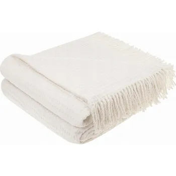 deka Deka Spod Igły i Nitki bavlna 150 cm x 200 cm béžová