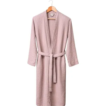 Dámský župan Růžový mušelínový župan velikost S/M Kimono – Foutastic ID_1775654