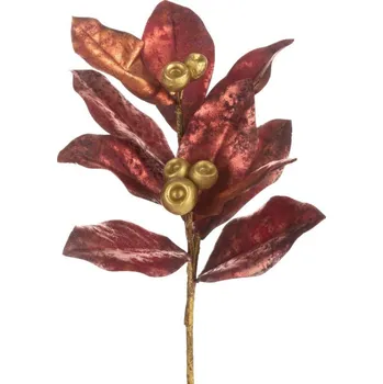 umělá květina Umělá větvička 250 tmavě růžová / zlatá (12 ks)