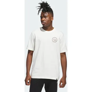 ADIDAS Tričko Country Club Scenic Graphic Tee XS BÍLÁ